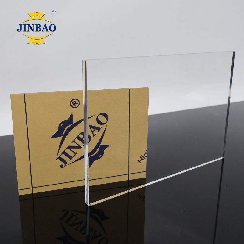 JINBAO 1220*2440mm Folha acrílica moldada de plástico PMMA de cor grossa de 1 polegada