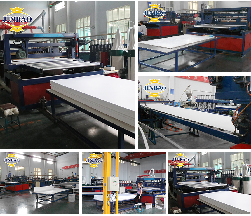 Linha de produ&ccedil;&atilde;o de placas de espuma de PVC