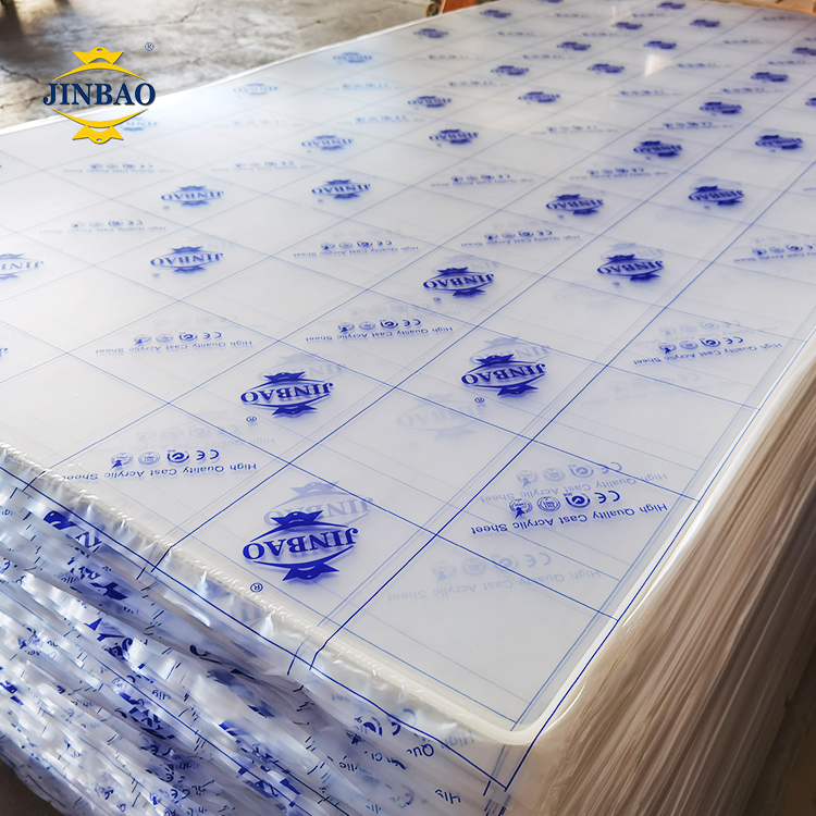 JINBAO 1*2 3*16 Polegadas 5mm de espessura Folha de acrílico transparente de baixo preço 