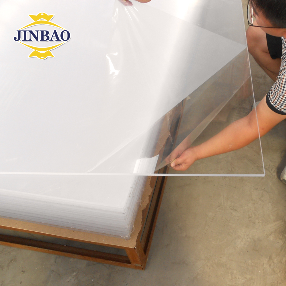 JINBAO 4x6 4x8 1220x1830 Pmma Perspex Virgin Cast 2-20mm Extrusão Transparente Folha de Acrylique